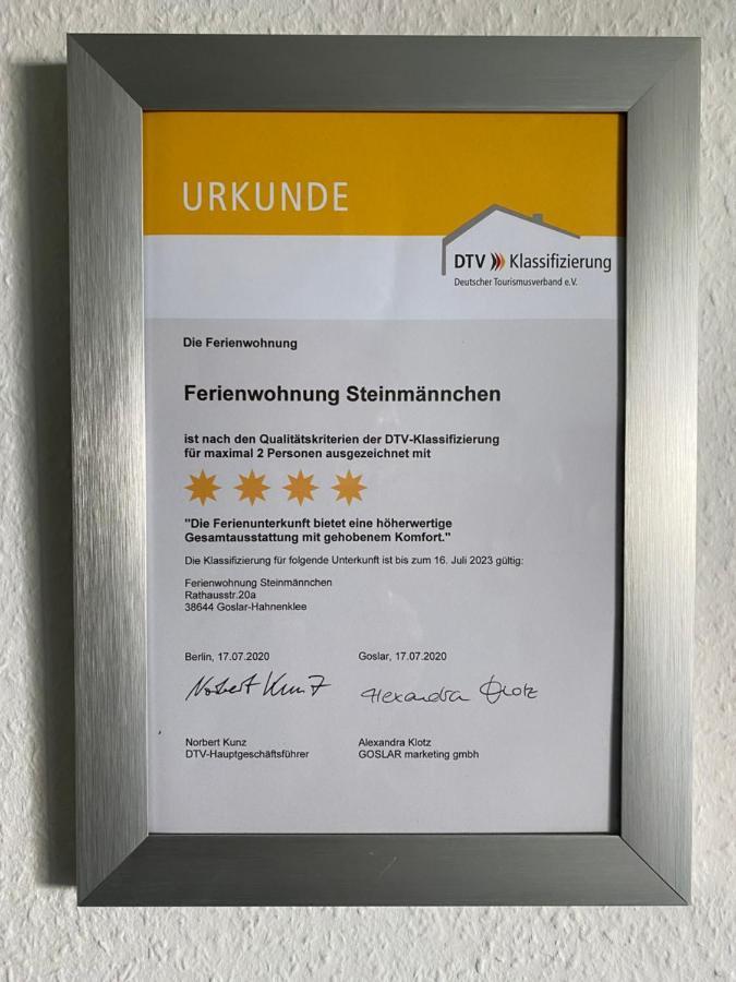 Steinmaennchen Ferienwohnung Goslar Ngoại thất bức ảnh